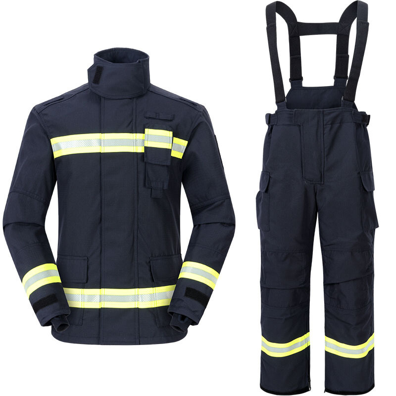 Hot Sale  Aramid Fighting Jacket Fire Fighting Suit for Fireman Flame Retardant Firefighting suit