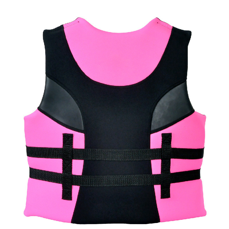 Good Quality Pink Black Neoprene Swimming Safety Lifesaving Life Jacket Vest