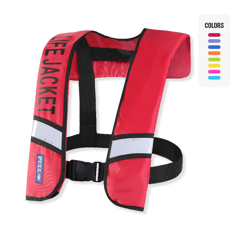 Water safety Rescue Equipment Manual Automatic self-lifesaving  inflatable life jacket for swimming boating adult