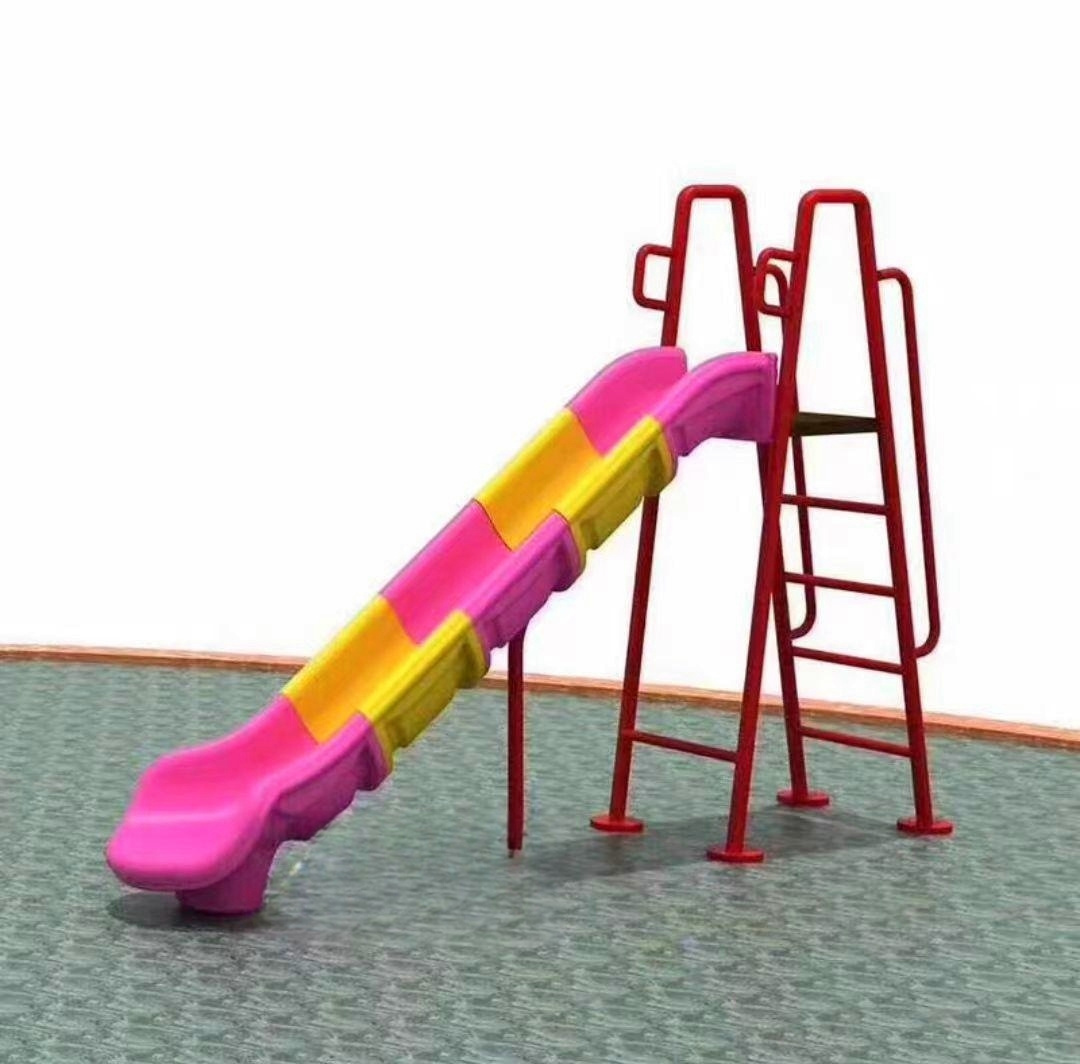 Outdoor Playground Children Paradise Kindergarten Park Equipped With Stairs Plastic Eco-Friendly Colorful Slide For Sale