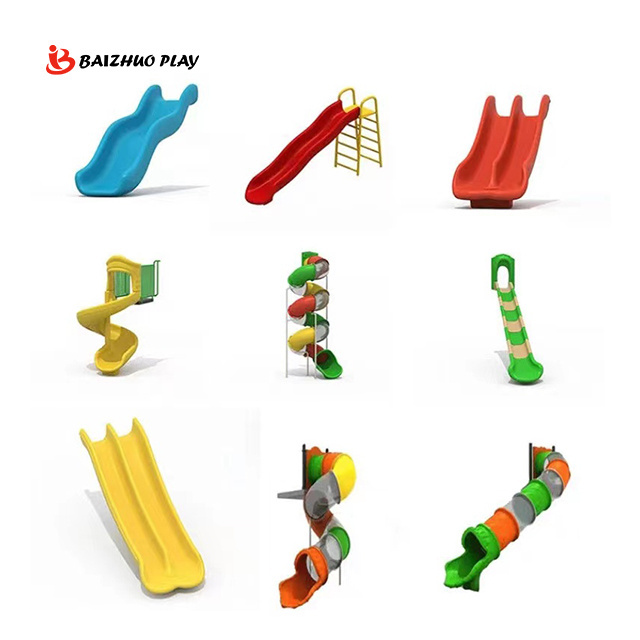 S-shaped plastic slide Outdoor playground kids and adult plastic  slide for sale  Baby Playground Equipment Set