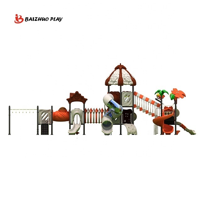 Hot Selling Multifunctional New Design Outdoor Playground Plastic Toys Swing And Slide Amusement Park Set