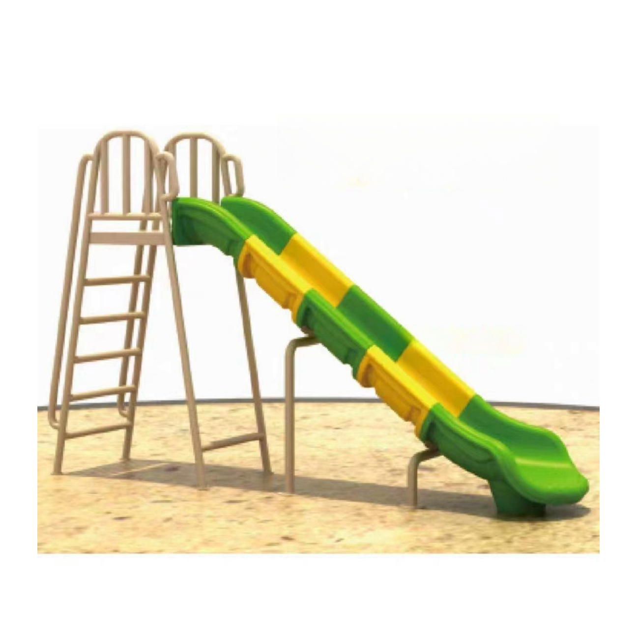 Outdoor Playground Children Paradise Kindergarten Park Equipped With Stairs Plastic Eco-Friendly Colorful Slide For Sale