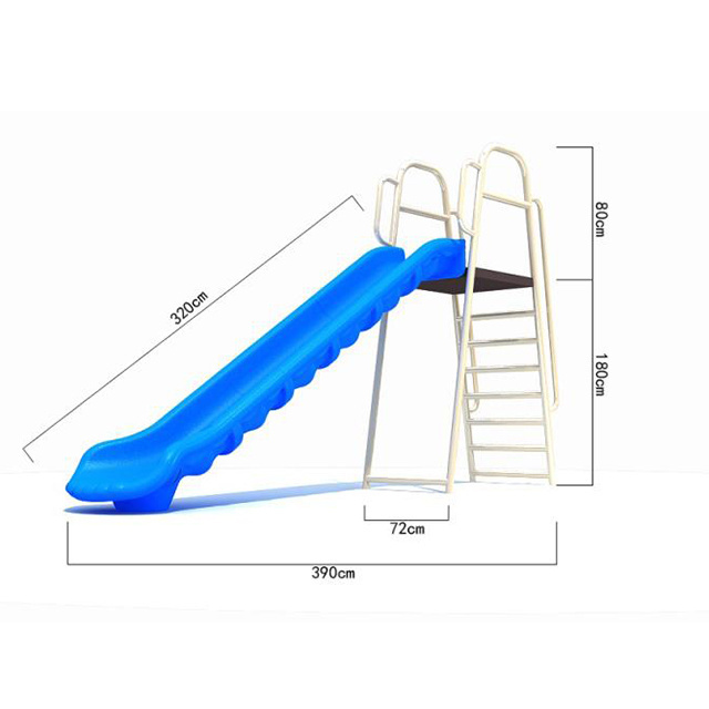 High Quality Guaranteed Outdoor Children Entertainment Family Activity Plastic Eco-Friendly Colorful Slide With Stairs For Sale