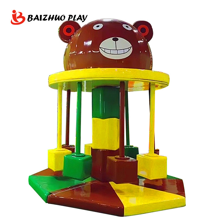 octopus electric  kids amusement games soft play  electric carousel kids toy  equipment  indoor playground