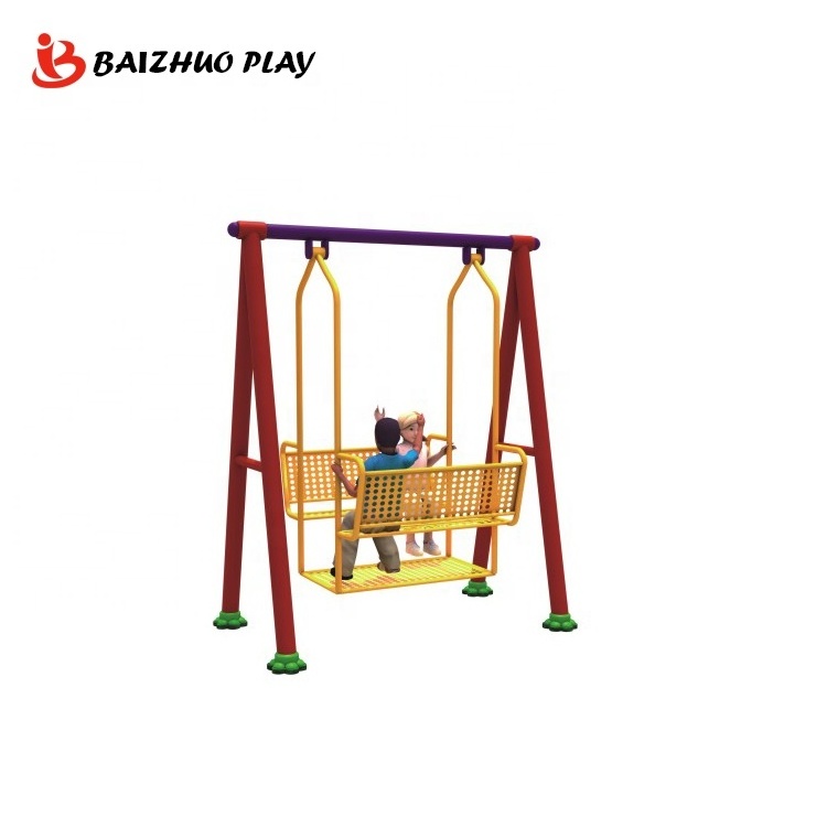 Outdoor Courtyard Kindergarten Kids Play Commercial Community Square Park Parent-Child Large Seats Long Chain Swings For Sale