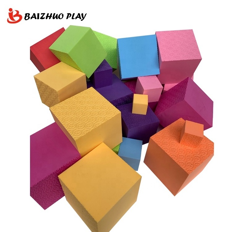 Large Naughty Castle Kindergarten Foam Construction Yoga Blocks Children Building Sponge Soft Toys EVA Building Blocks