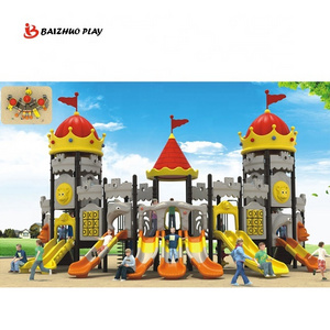 Hot Selling Multifunctional New Design Outdoor Playground Plastic Toys Swing And Slide Amusement Park Set