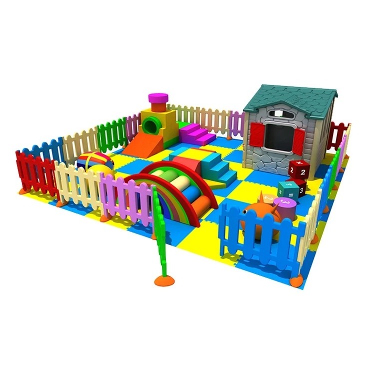 Pure White Color Soft Building Genuine Guarantee Multi-Person Facilities Plastic Fence With Ocean Ball Pool Slide Swing For Kids