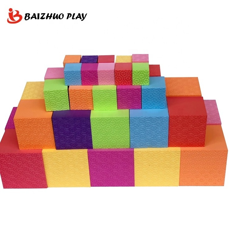 Large Naughty Castle Kindergarten Foam Construction Yoga Blocks Children Building Sponge Soft Toys EVA Building Blocks