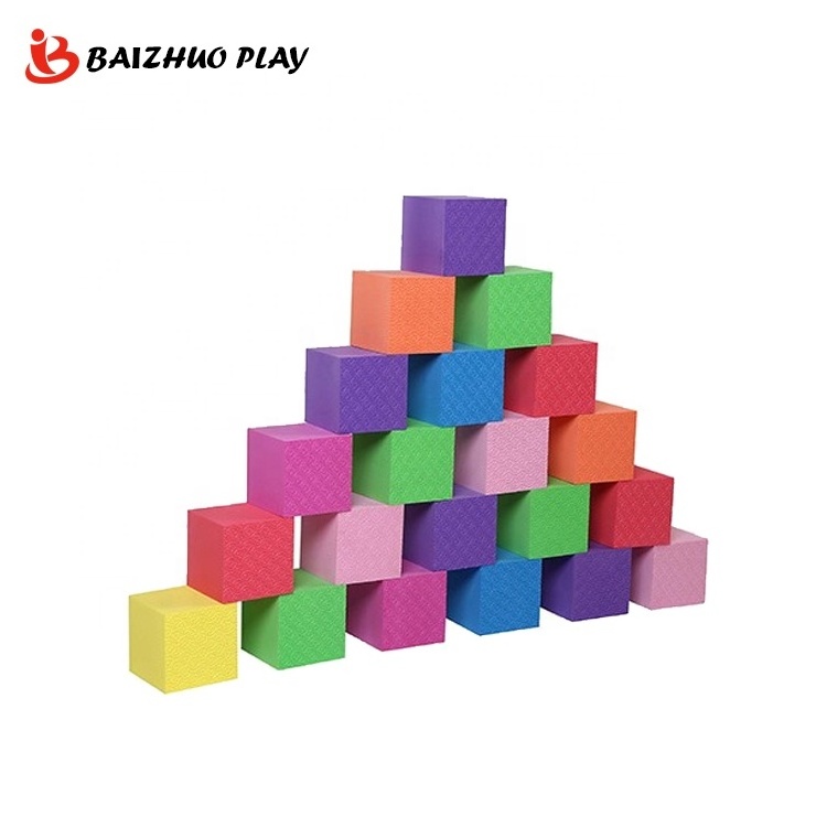 Large Naughty Castle Kindergarten Foam Construction Yoga Blocks Children Building Sponge Soft Toys EVA Building Blocks