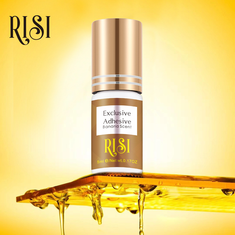 RISI Low Order High Retention Super Quick Dry Banana Smell Scented Eyelash Extension Adhesive Glue Oem