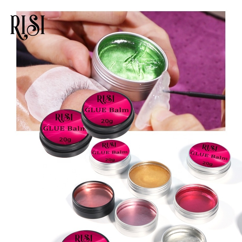 RISI Factory Sale Private Lash Glue Wax Balm Strong No Stimulation EyeLash Lifting Glue Lash Lift Balm For Eyelash Lift Perming