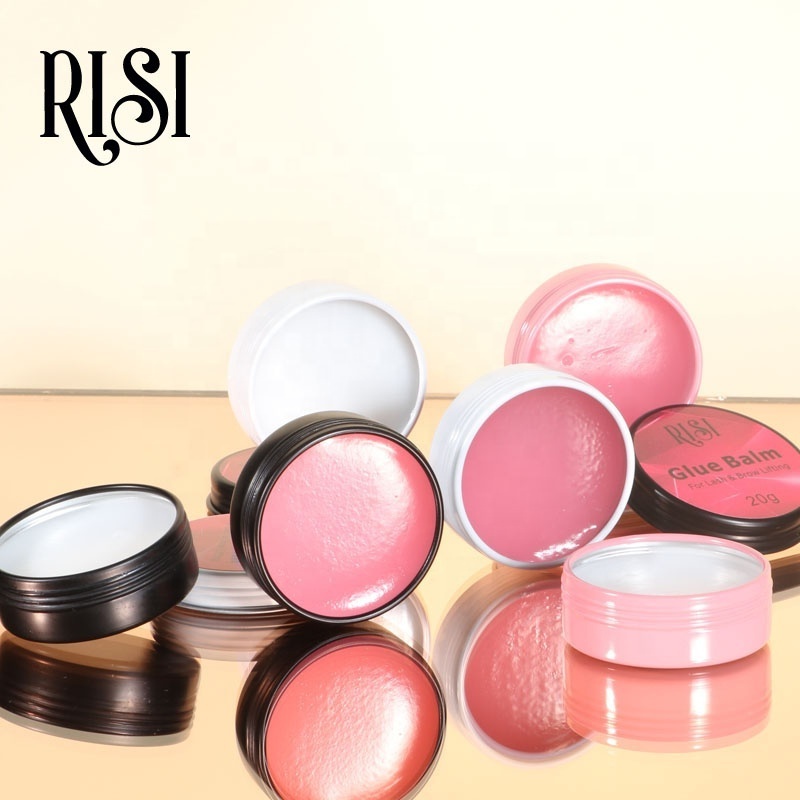 RISI Soft Gel  Strong Fixed Lash Lift Glue Balm Private Label Lash Lifting Adhesive For Perm Glue Balm Lash Glue Wax Balm