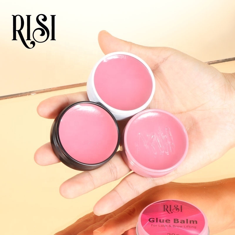 RISI Soft Gel  Strong Fixed Lash Lift Glue Balm Private Label Lash Lifting Adhesive For Perm Glue Balm Lash Glue Wax Balm