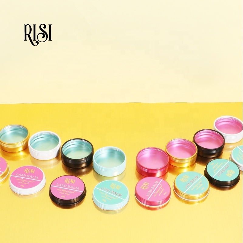 RISI Best Fast Fixation OEM  Eyelash Lift Glue Balm Non-irritating Strong Sticky Lami Glue Balm Private Label