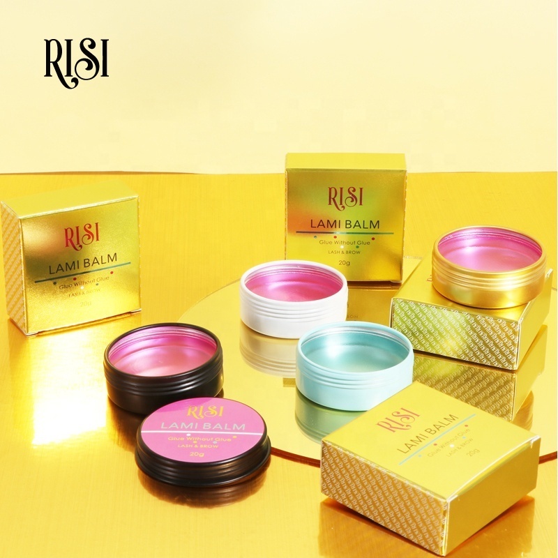 RISI Best Fast Fixation OEM  Eyelash Lift Glue Balm Non-irritating Strong Sticky Lami Glue Balm Private Label