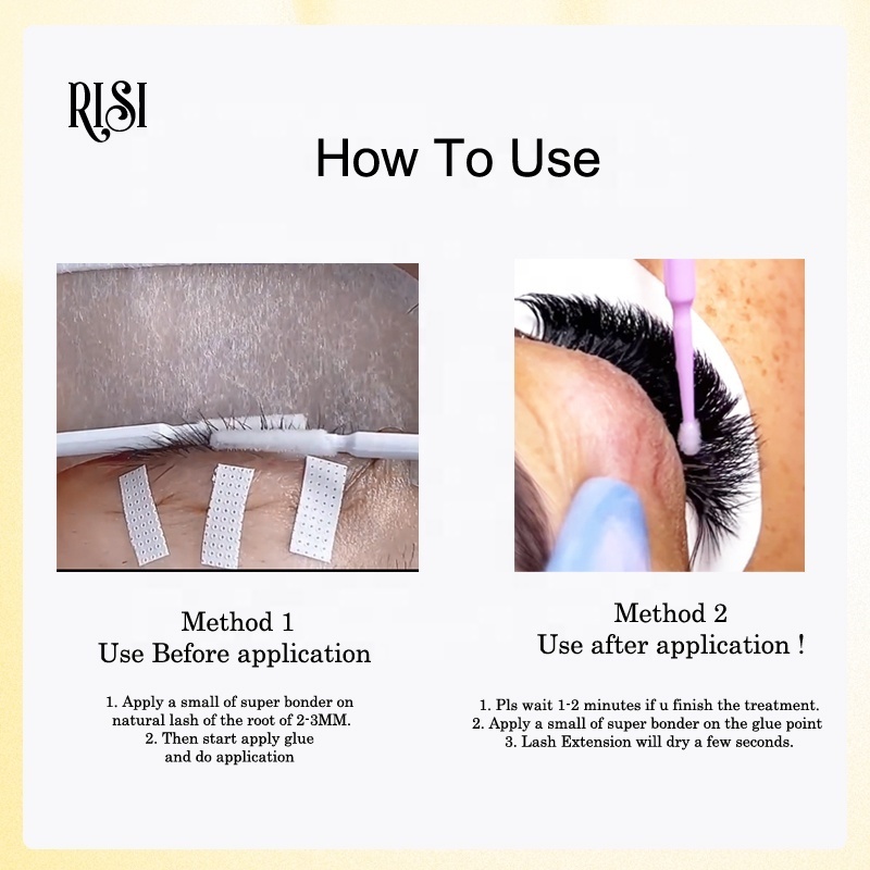 RISI Korean Improve Glue Bonding Medical Grade Super Bonder 15ml Eyelash Extension With Logo