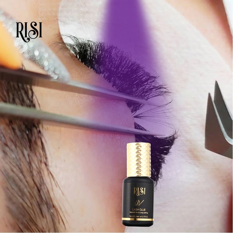 RISI Strong Hold Lash UV Glue Microwave UV ED Light Lash Glue For Lashes Eyelash Extensions