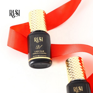 RISI Customize Logo 1s Fast Drying Waterproof UV Lash Extension Glue Flexible UV Light Lash Glue