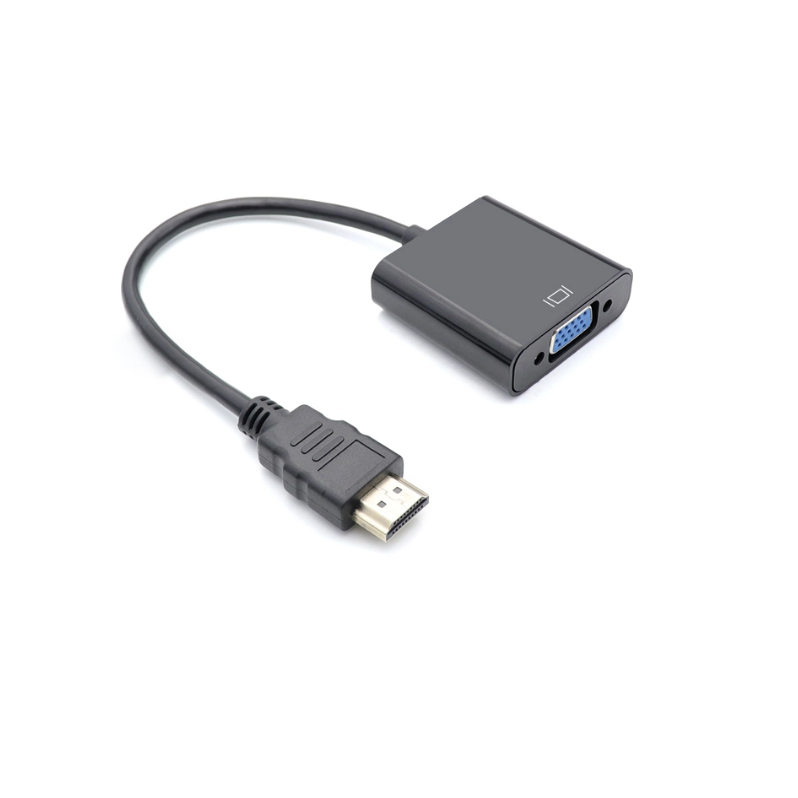 High Quality HDTV Male to VGA Female Audio Video Cable Converter HDTV to VGA Adapter for Desktop Laptop Projector Monitor