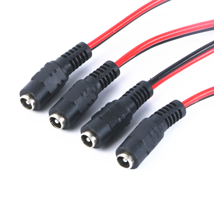 Bajeal 12V 5.5x2.1mm Female DC Power Socket Jack Connector Cable Plug Wire for CCTV LED Light