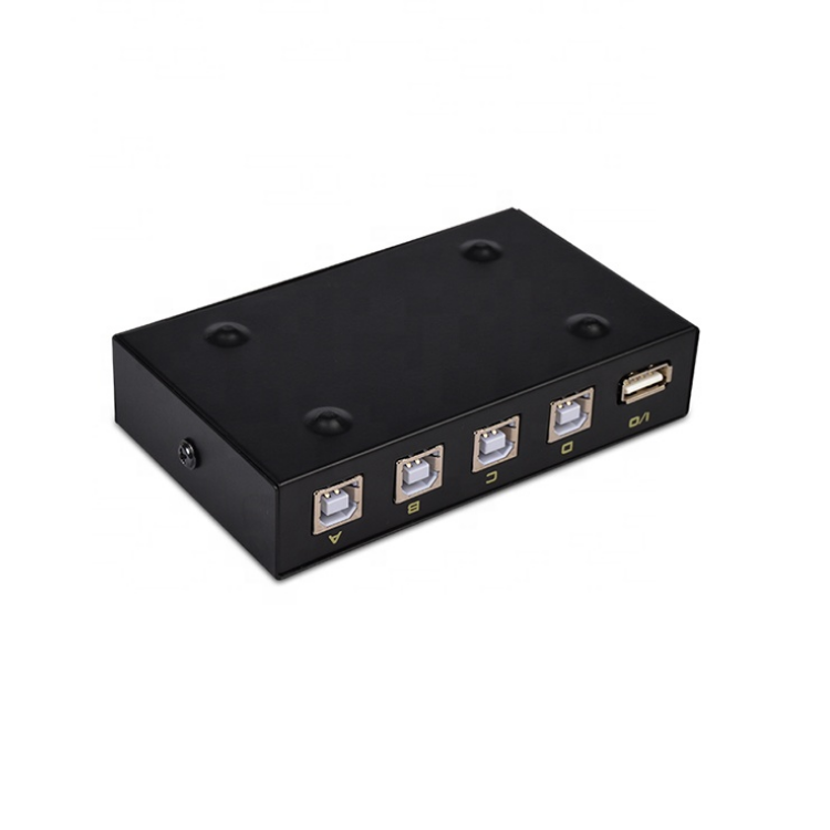 Good quality manual 4 port USB switch USB 2.0 device USB printer USB2.0 sharing switch  for PC Scanner Printer