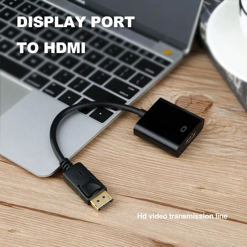 High Quality Display Port to HDTV  Cable Male to Female 1080P DP to HD Adapter for Macbook with Lower Price