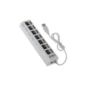 High Speed Independent Switch Control with LED Indicators laptop 2.0 7 Port USB HUB man