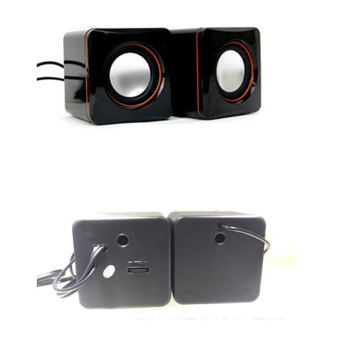 Portable D-02A USB mini desktop / laptop small speaker outdoor small audio gift speaker 2.0 mobile phone box small stereo