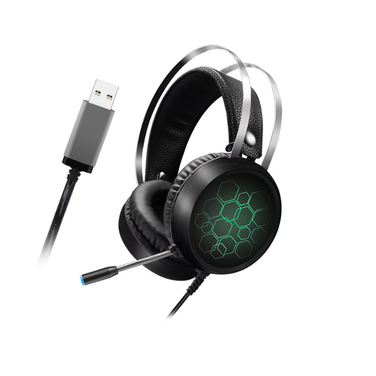 X1 usb7.1 RGB gaming earphone noise canceling gaming headphone headset with microphone