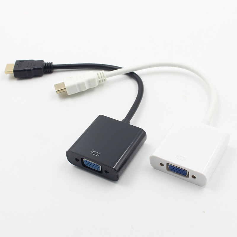 High Quality HDTV Male to VGA Female Audio Video Cable Converter HDTV to VGA Adapter for Desktop Laptop Projector Monitor