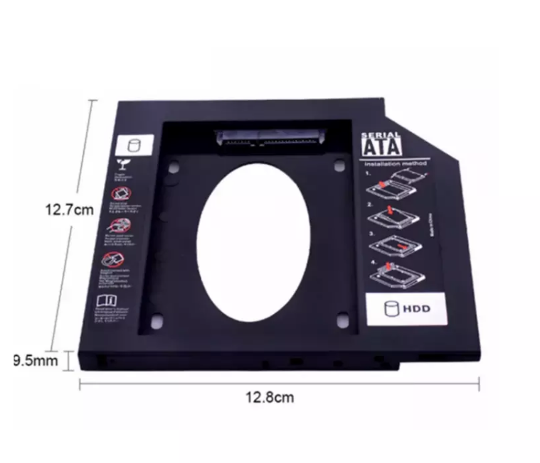 All-plastic optical drive hard disk bracket 9.5mm/12.7mm 2.5