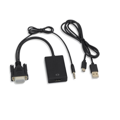 VGA to hd  Adapter with 3.5mm Audio and USB Charging cable VGA Male to HD Female Adaptor Converter cable