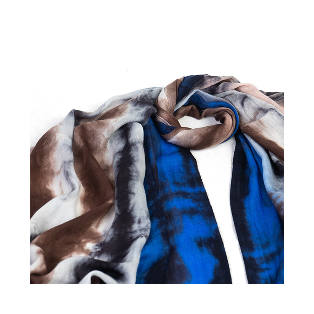 New Collection Top Quality Merino Light Weight Tie Dye Scarves for Women Ready To Export Bulk Quantity