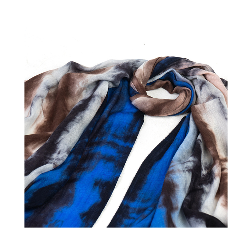 New Collection Top Quality Merino Light Weight Tie Dye Scarves for Women Ready To Export Bulk Quantity