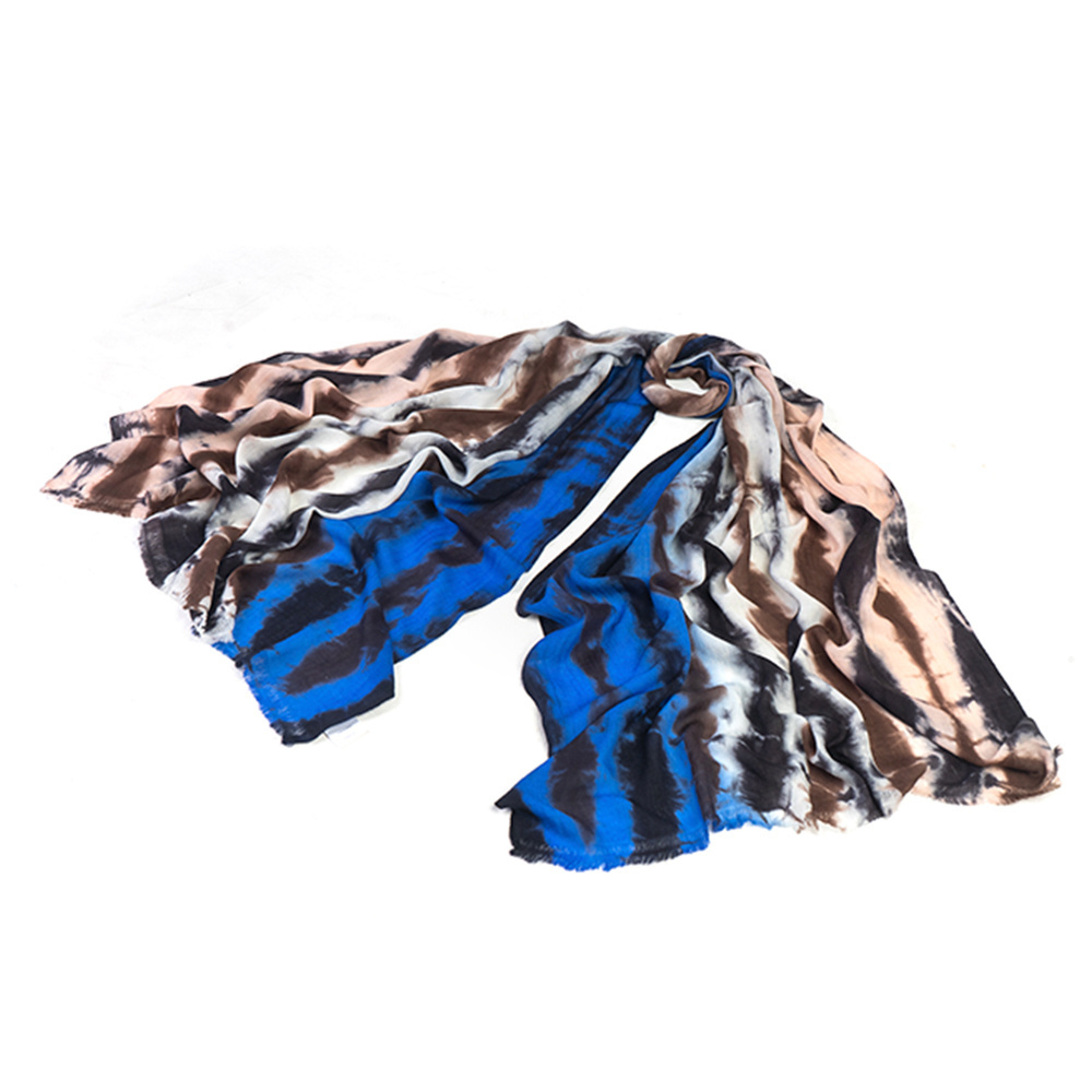 New Collection Top Quality Merino Light Weight Tie Dye Scarves for Women Ready To Export Bulk Quantity