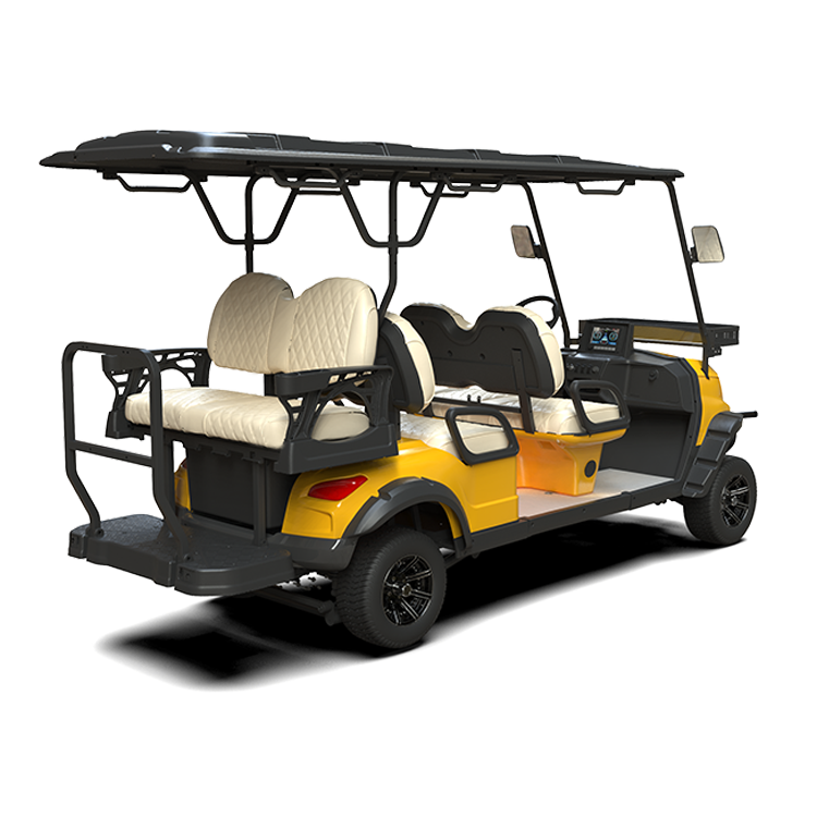 2024 Custom Rear Bag Rack Cheap Custom Unique Electric Golf Cars Cart With Caddie Stand Limo Lsv Low Speed Vehicle Six For Sale