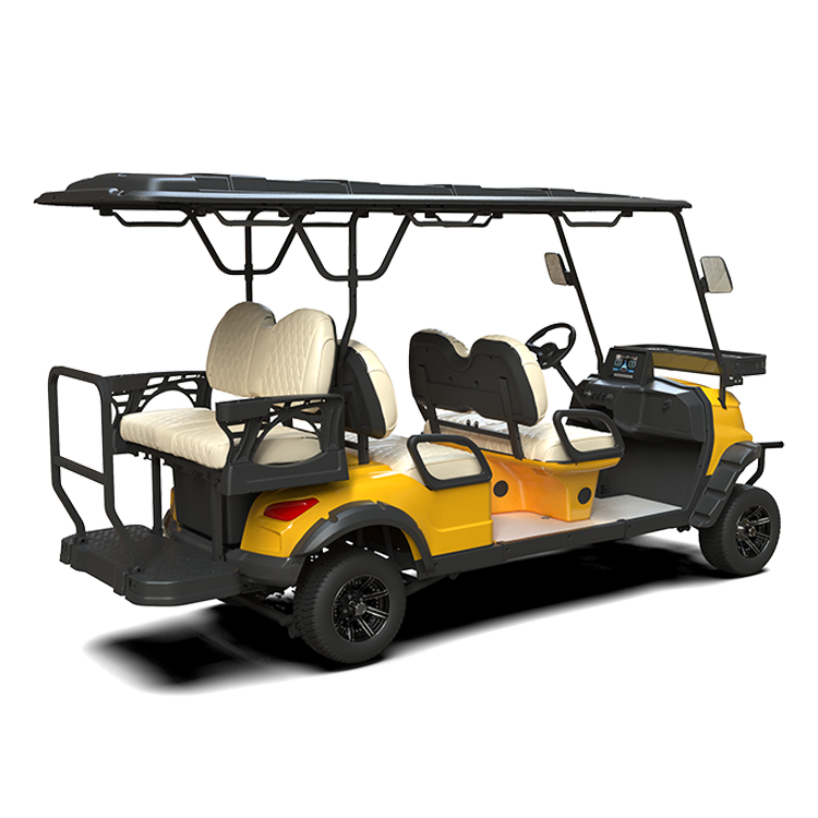 2024 Custom Rear Bag Rack Cheap Custom Unique Electric Golf Cars Cart With Caddie Stand Limo Lsv Low Speed Vehicle Six For Sale