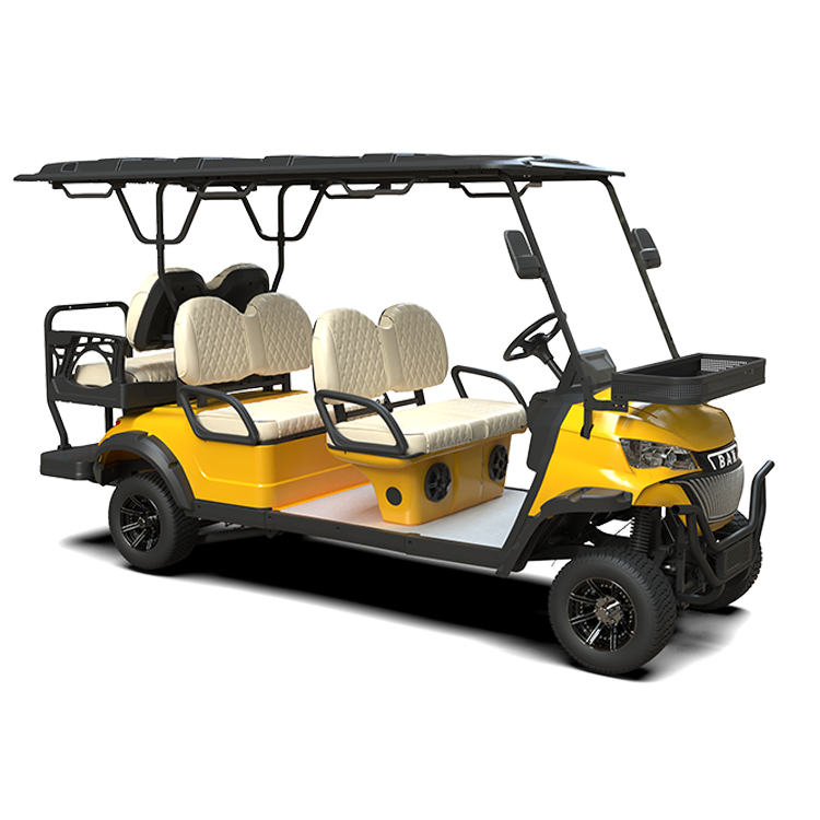 2024 Custom Rear Bag Rack Cheap Custom Unique Electric Golf Cars Cart With Caddie Stand Limo Lsv Low Speed Vehicle Six For Sale