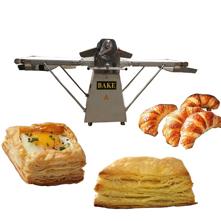 Bread machine croissant dough flattener machine for pastries electric dough rolling/dough sheeter