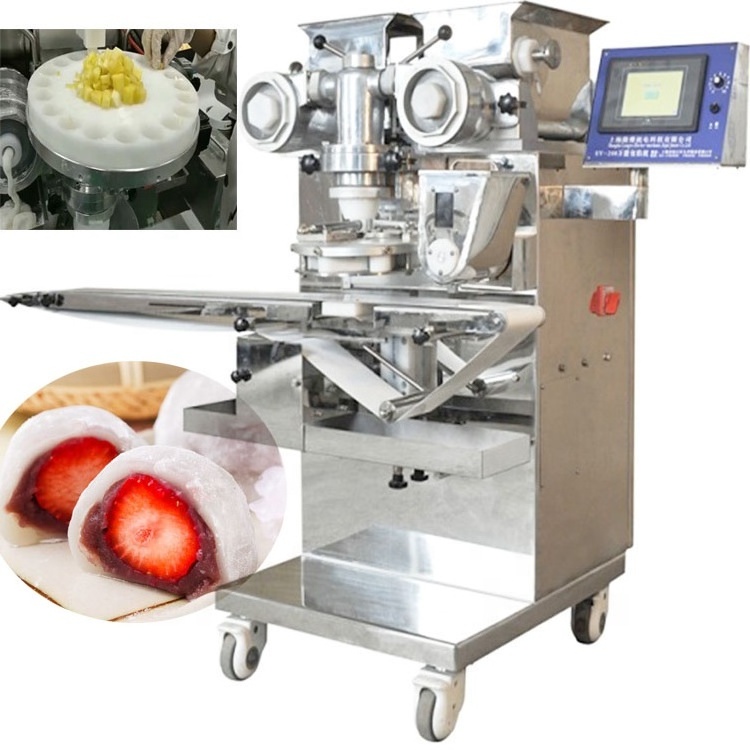 High Capacity Rheon  Automatic Fruit Inside Mochi Ice Cream Maker Encrusting Machine