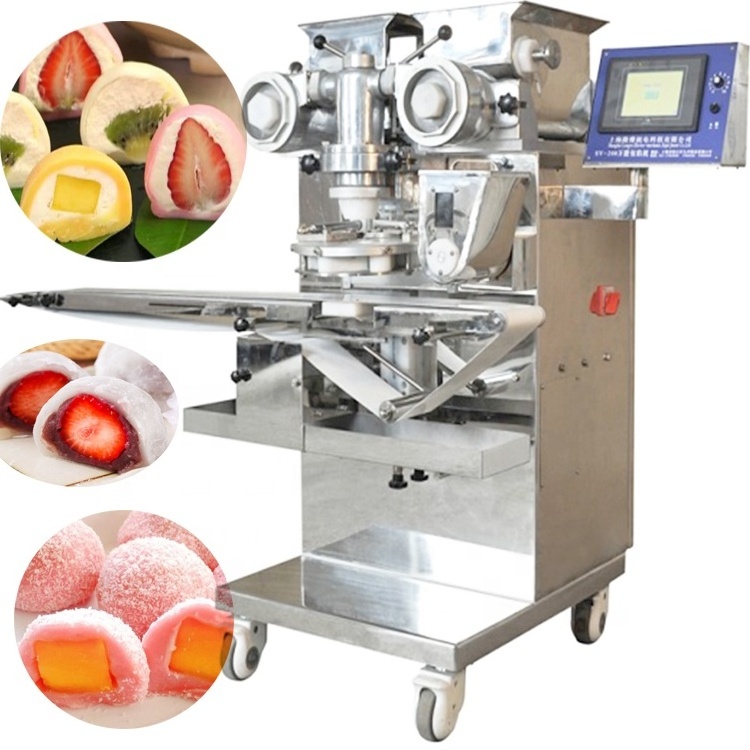 High Capacity Rheon  Automatic Fruit Inside Mochi Ice Cream Maker Encrusting Machine