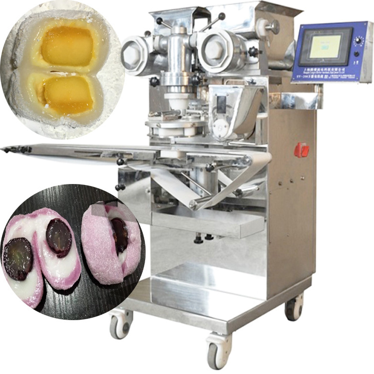 High Capacity Rheon  Automatic Fruit Inside Mochi Ice Cream Maker Encrusting Machine