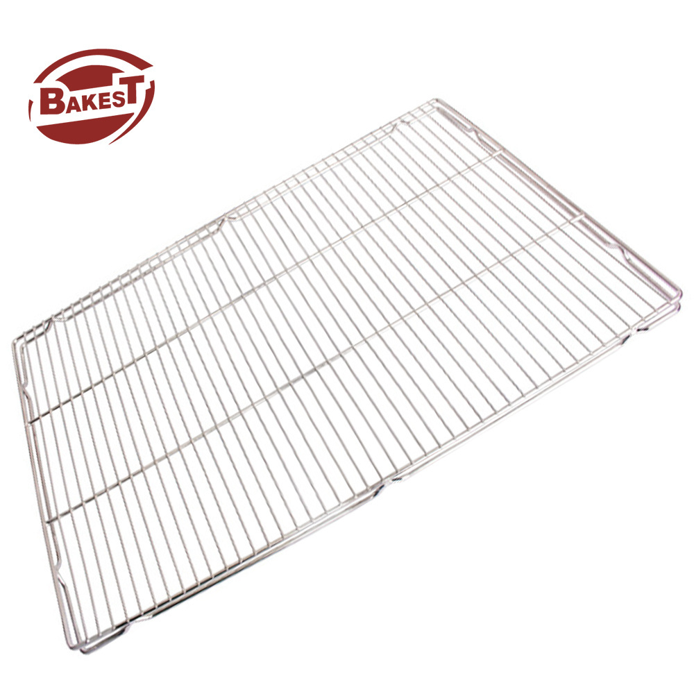 Bakest Stainless Steel Double Layer Cooling Rack 40*60cm Bread Drying Tray Baking Cooling Rack with Feet