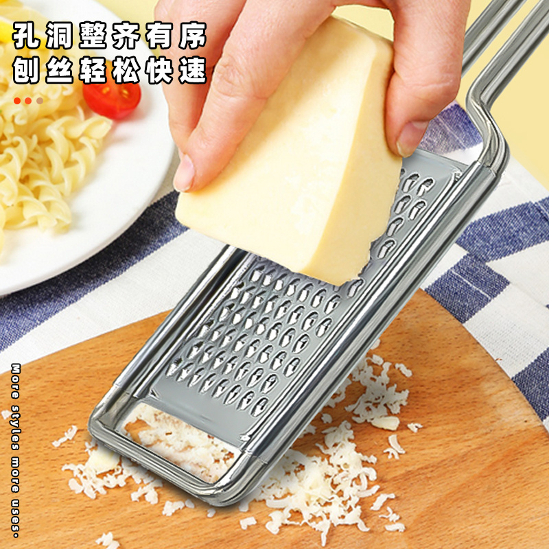 Bakest 6 Styles Grater With Handle Stainless Steel Citrus Zester & Cheese Carrot Onion Vegetable Fruit Grater Kitchen Peeler