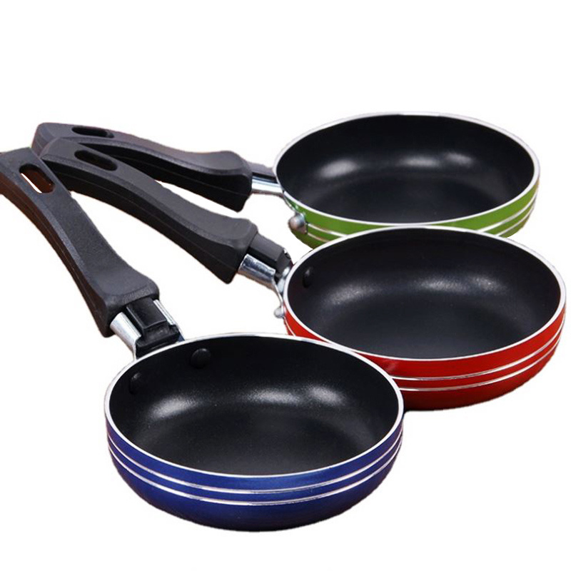 Hot Selling Stainless Steel Pan Steak Eggs Removable Handles Happy Call Double Sided Frying Pan