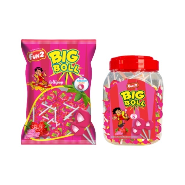 Funny Shaped new Design pack Gummy Jelly big lollipops candy 24 gm big boll bubblegum lollipop tiptop lollipop.