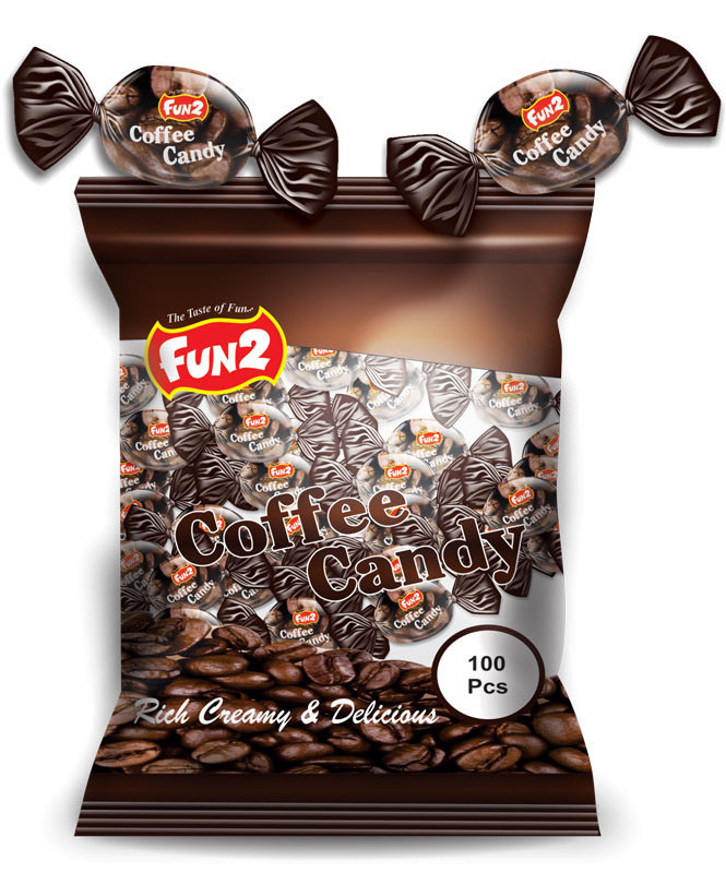 Best Quality Center Filled Coffee Hard Candy / Cappuccino Hot Flavor Coffee Best Selling in Africa and Europe Sweet Bonbon Brown