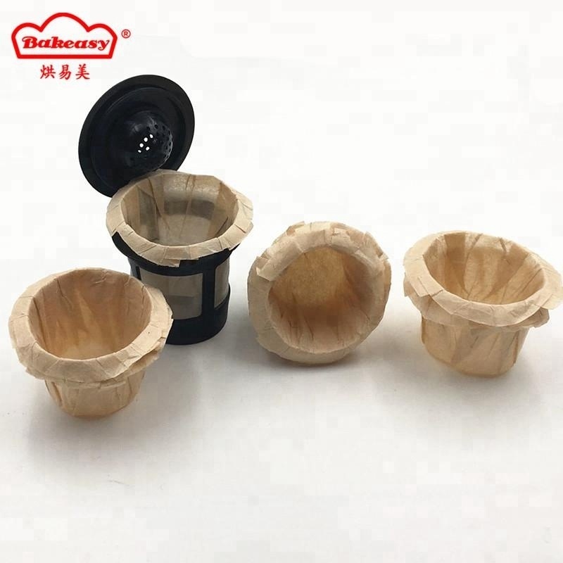 K cup filter Keurig Mahine use coffee paper bags paper filters to take ground coffee